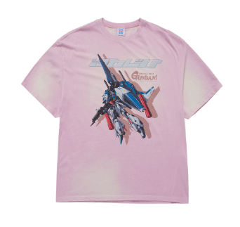 [K] ADLV LIGHT PINK MOBILE SUIT GUNDAM COUNTER ATTACK SHORT SLEEVE T-SHIRT, 25FW-TP-SS-CO-GDC-LPK (KAV259)