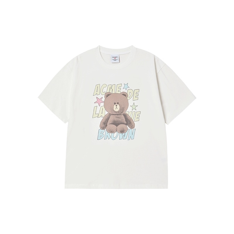 [K] ADLV CREAM LINE FRIENDS BROWN STAR SHORT SLEEVE T-SHIRT, 26SS-TP-SS-CO-LFB-CRM  (KAV100)