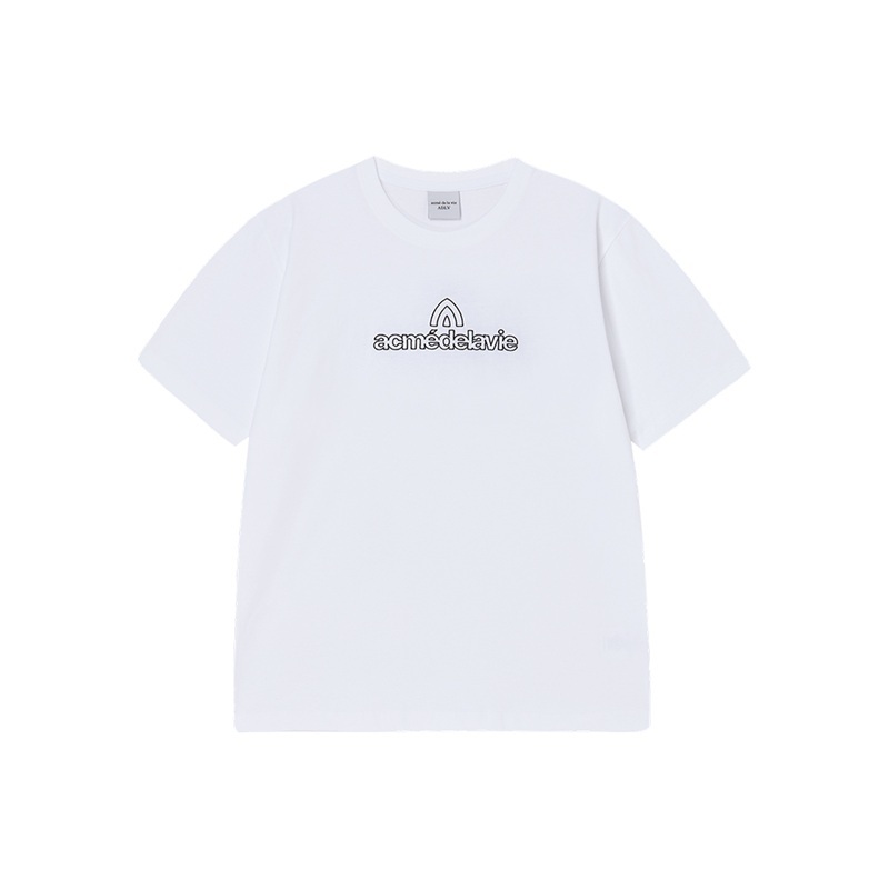 [K] ADLV WHITE ROUNDING SYMBOL LOGO S/S T-SHIRT, 25SS-TP-SS-LG-ROS-WHT (KAV36)