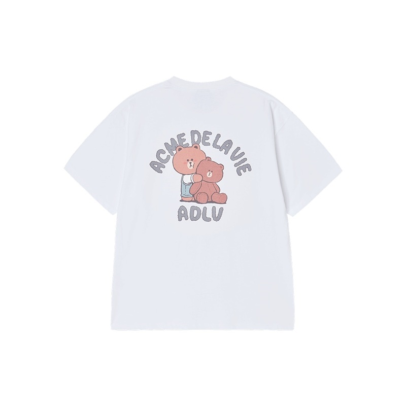 [K] ADLV WHITE BASIC LOGO T-SHIRT, 26SS-TP-SS-CO-DLF-WHT (KAV101)