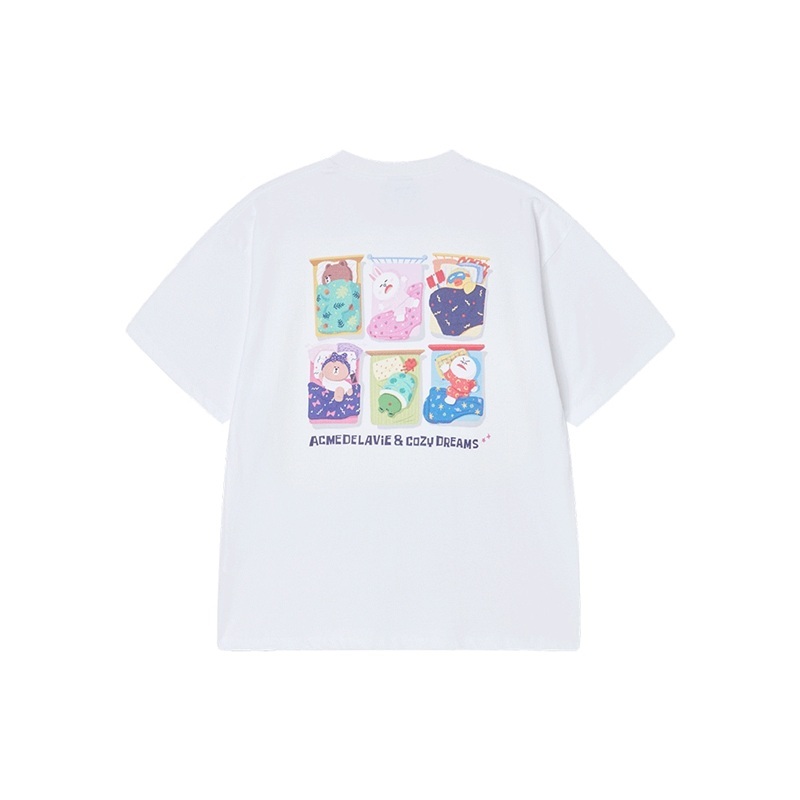 [K] ADLV WHITE SLEEPING LINE FRIENDS, 26SS-TP-SS-CO-SLF-WHT (KAV102)