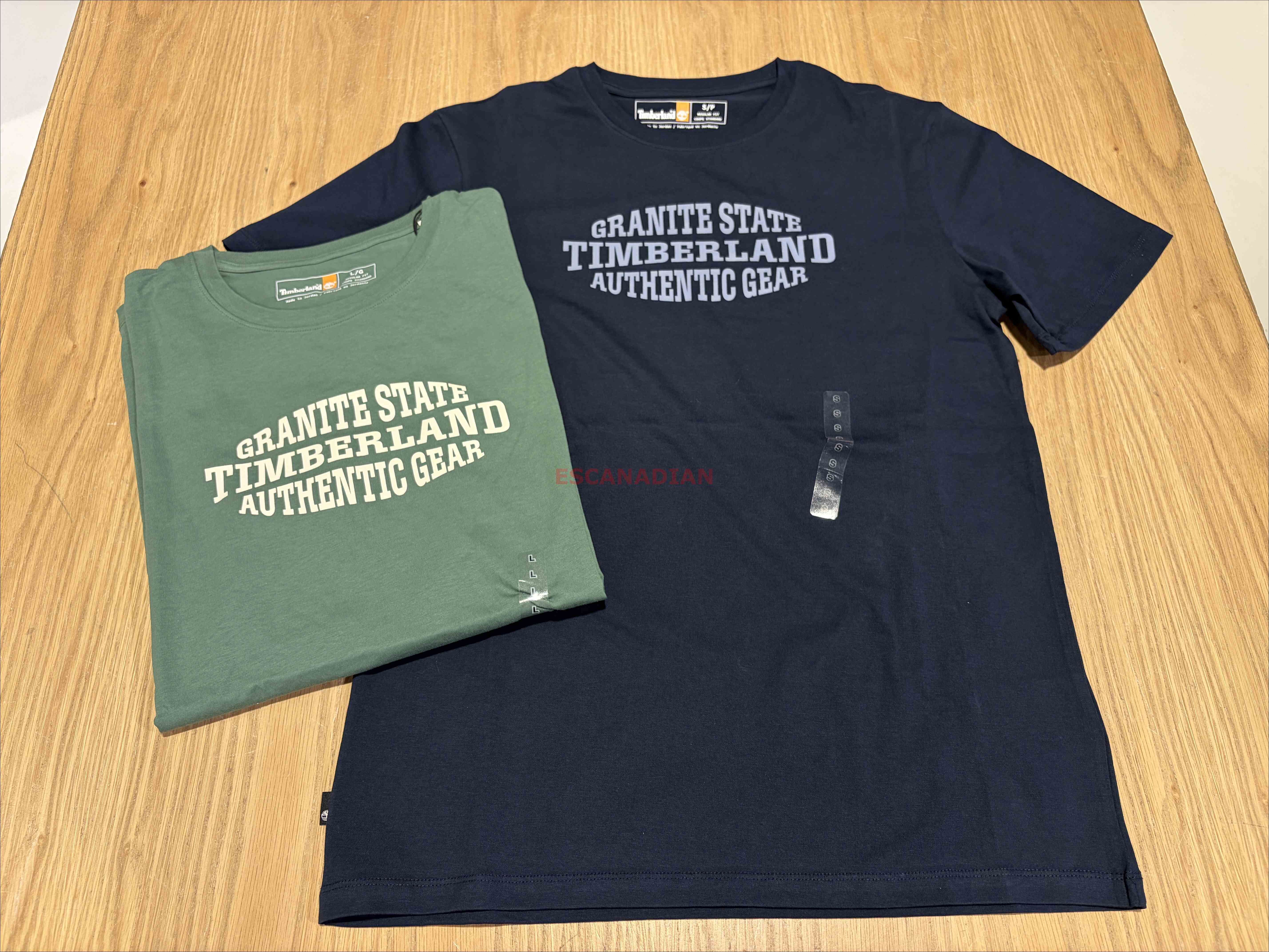 Timberland 大人 字樣圖案  短TEE (2色)