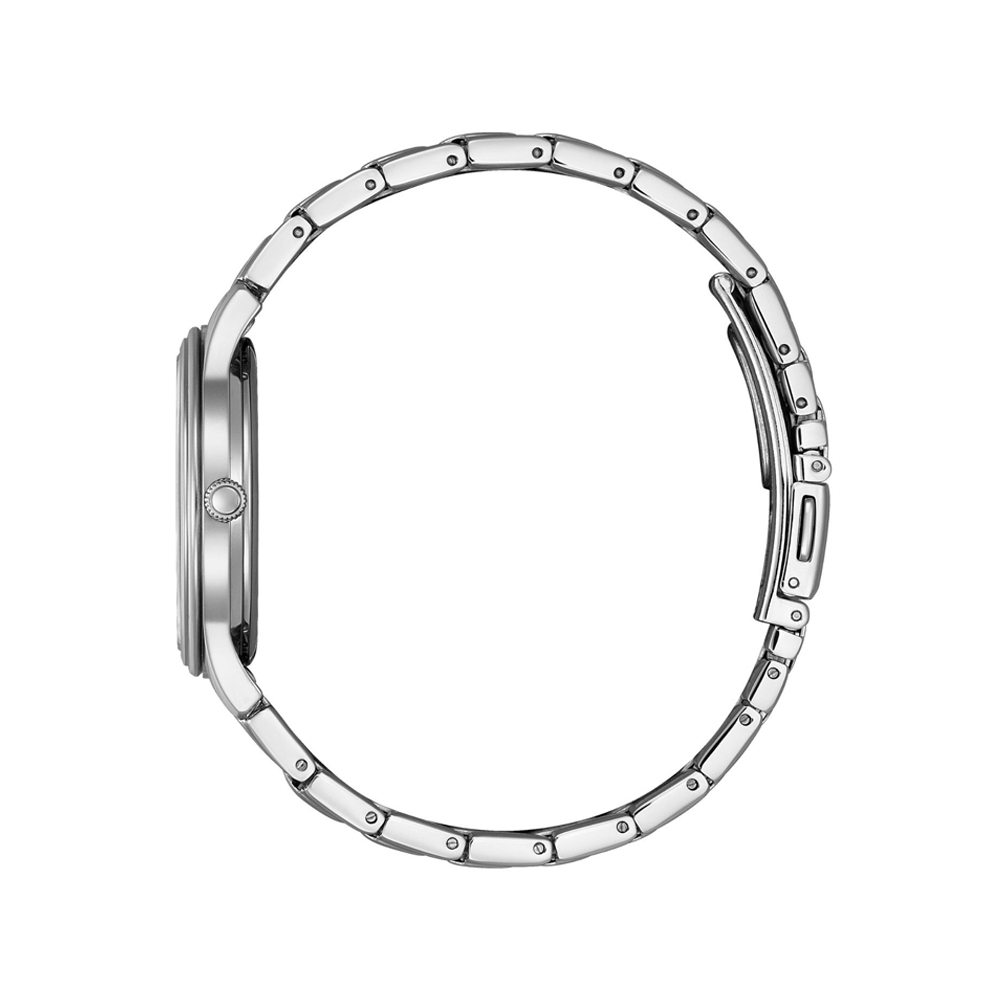 萬年鐘錶 - Citizen 星辰錶  LADYS系列   晶鑽綠色簡約時尚光動能女錶 EM1220-58Y 錶徑 : 34MM