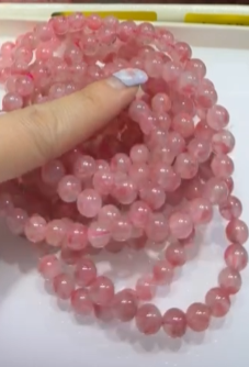 260315 - E67 7mm+頂級薔薇櫻花雨手串