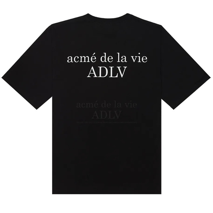 [K] ADLV BLACK BASIC SHORT SLEEVE T-SHIRT, 24RP-TP-SS-LG-BSO-BLK (KAV112)