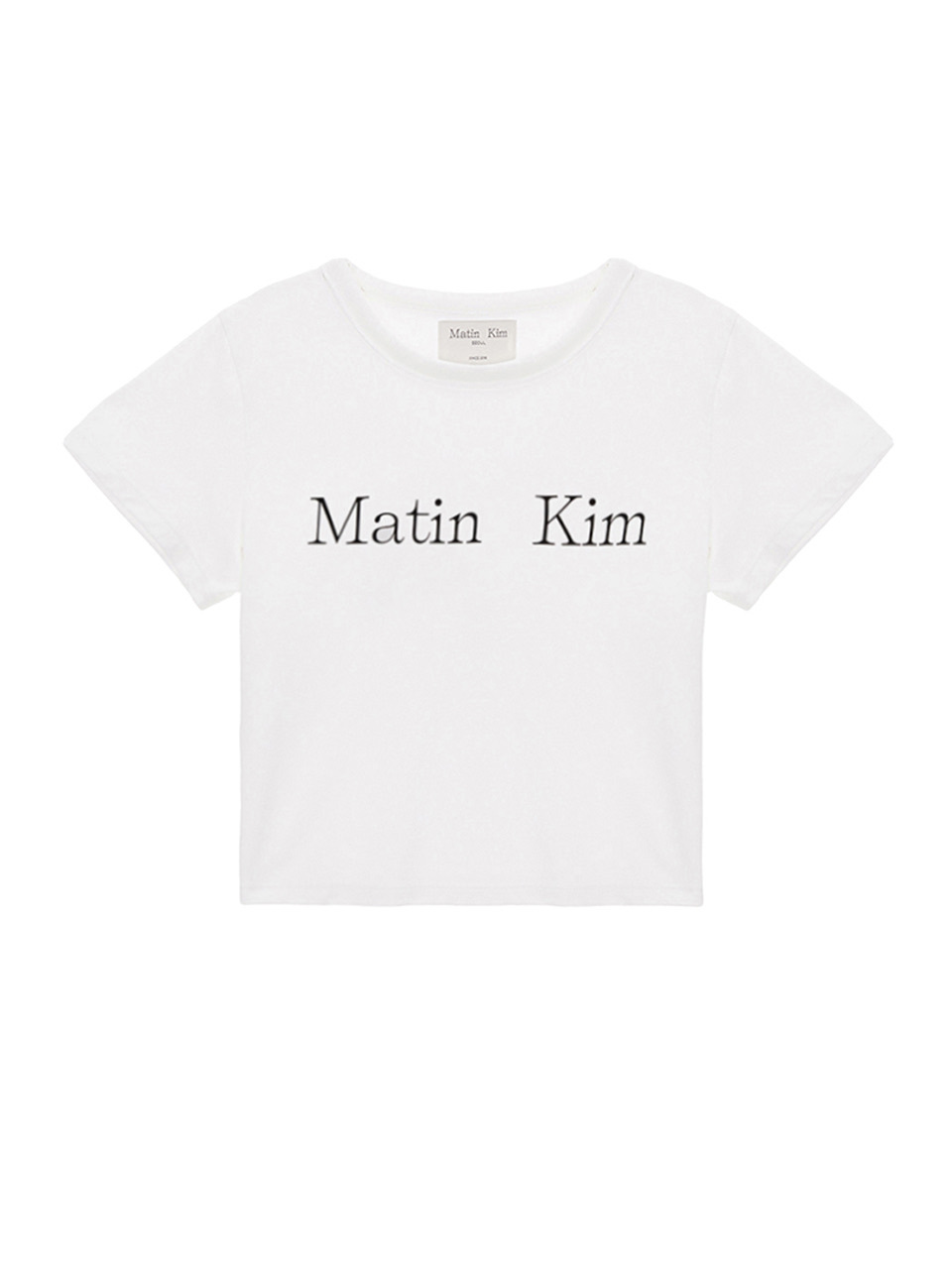 【數量有限！優惠預訂】MATIN KIM LOGO CROP TOP（2色）