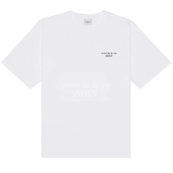 [K] ADLV WHITE OVERSIZED BASIC SHORT SLEEVE T-SHIRT, 24RP-TP-SS-LG-BSO-WHT (KAV113)