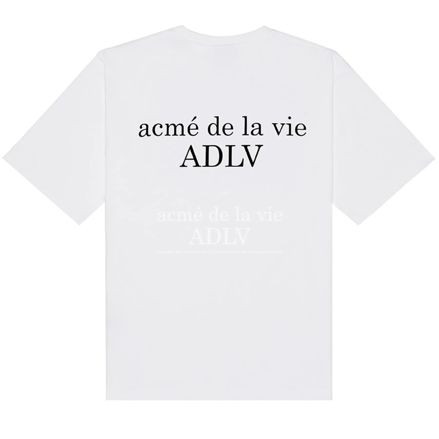 [K] ADLV WHITE OVERSIZED BASIC SHORT SLEEVE T-SHIRT, 24RP-TP-SS-LG-BSO-WHT (KAV113)
