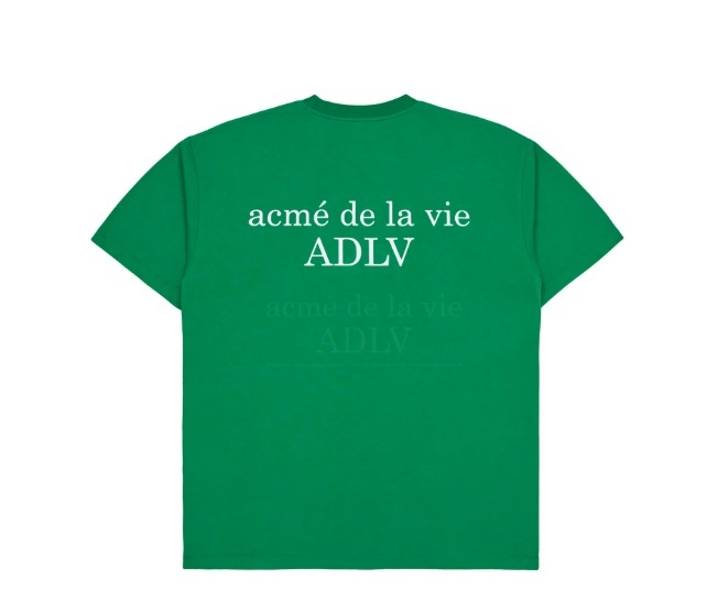 [K] ADLV GREEN BASIC LOGO SEASON2 SHORT SLEEVE T-SHIRT, 24RP-TP-SS-LG-BST-GRN (KAV118)
