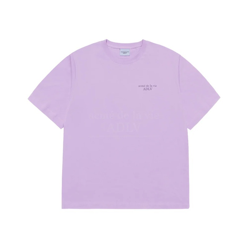[K] ADLV LIGHT PURPLE BASIC LOGO SEASON 3 SHORT SLEEVE T-SHIRT, 24FW-TP-SS-LG-BSR-LPP (KAV122)
