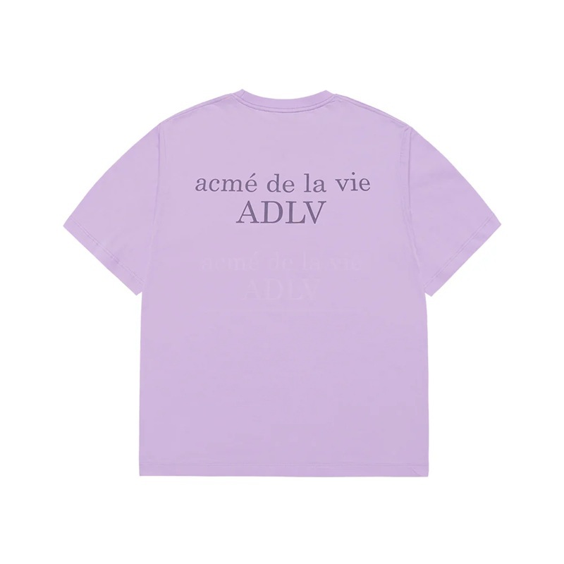 [K] ADLV LIGHT PURPLE BASIC LOGO SEASON 3 SHORT SLEEVE T-SHIRT, 24FW-TP-SS-LG-BSR-LPP (KAV122)