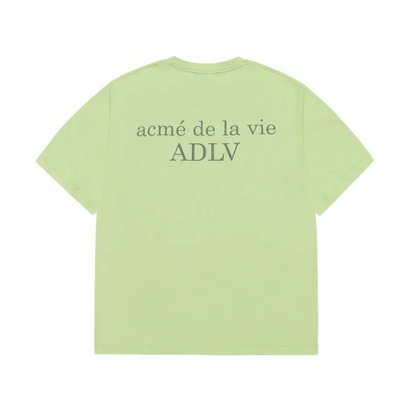 [K] ADLV LIGHT GREEN OVERSIZED BASIC SHORT SLEEVE T-SHIRT, 24FW-TP-SS-LG-BSR-LGN (KAV123)