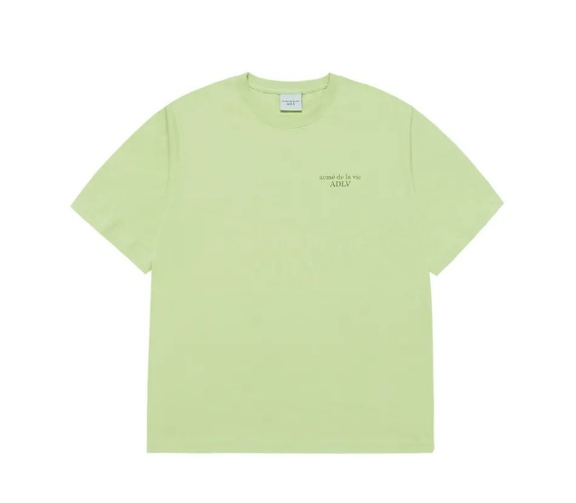 [K] ADLV LIGHT GREEN OVERSIZED BASIC SHORT SLEEVE T-SHIRT, 24FW-TP-SS-LG-BSR-LGN (KAV123)