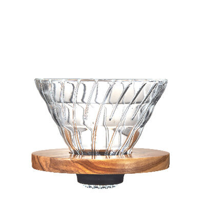 HARIO V60 橄欖木玻璃濾杯 咖啡濾杯 手沖濾杯