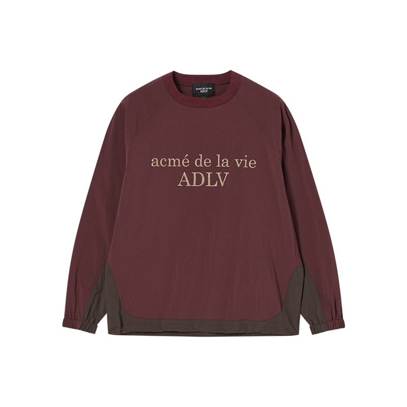 [K] ADLV WINE WOVEN STRETCH SWEATSHIRT, 26SS-TP-SW-LG-WVS-WIN (KAV135)