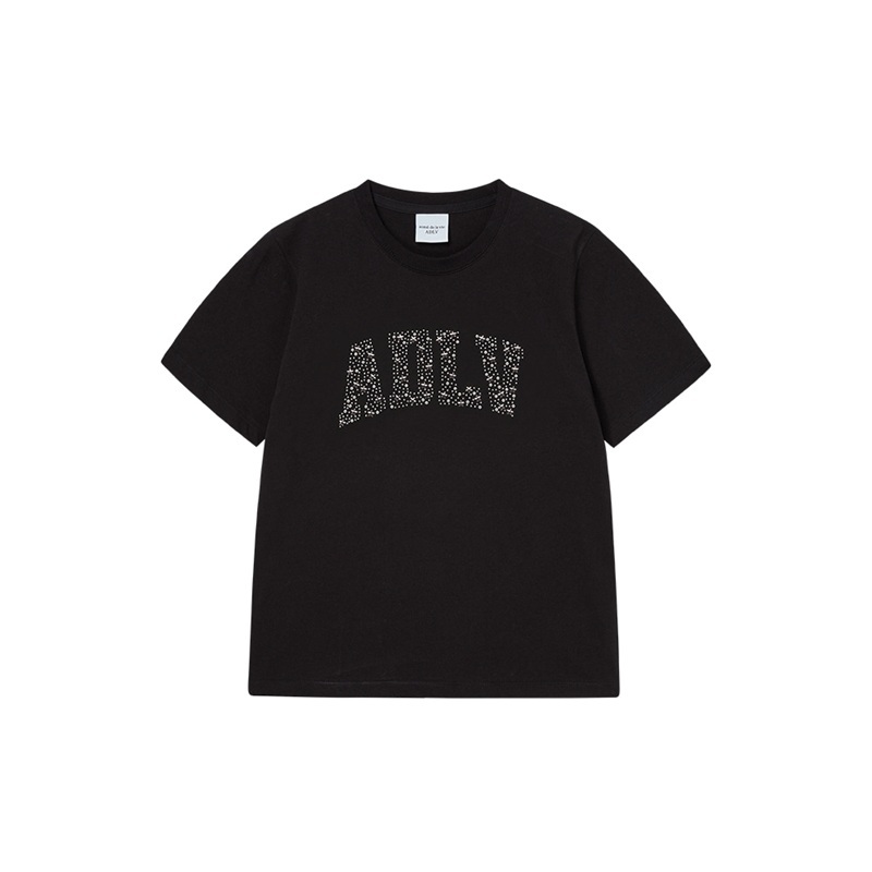 [K] ADLV BLACK CUBIC BASIC LOGO TSHIRT, 26SS-TP-SS-LG-WDC-BLK (KAV138)