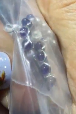 260315 - E87 紫水晶波波半圈純銀耳環1對