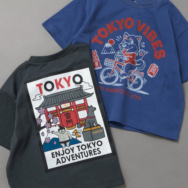 日本 90-140 日本地標印花T 8色