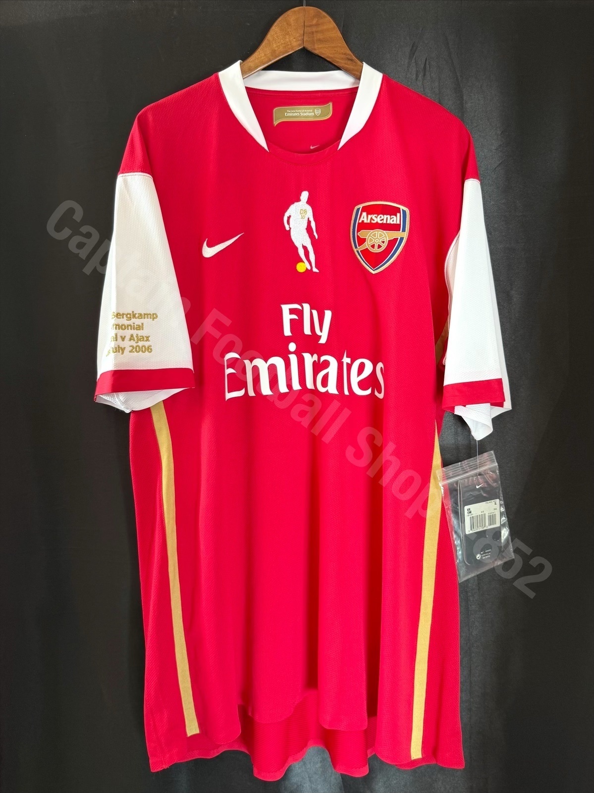 (Player Issue) Arsenal 2006 Dennis Bergkamp Testimonial Nike Home Player Issue Shirt #10 BERGKAMP
