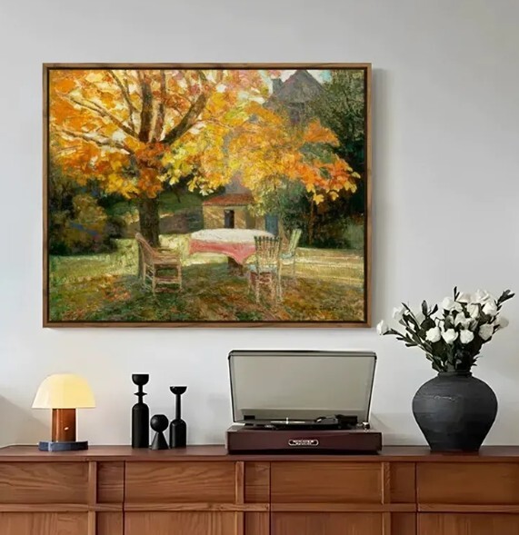 油畫- 浪漫秋天