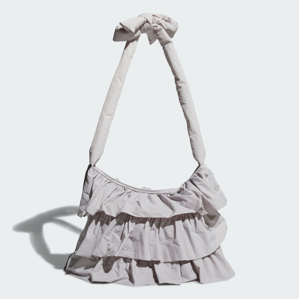 Adidas 愛迪達 Ruffle Bag S IA8913 女 側背包 肩背 斜背 灰 荷葉邊