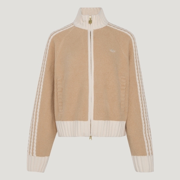 Adidas 愛迪達 W Knit Tt KV8866 女 針織外套 休閒穿搭 米棕 亞版