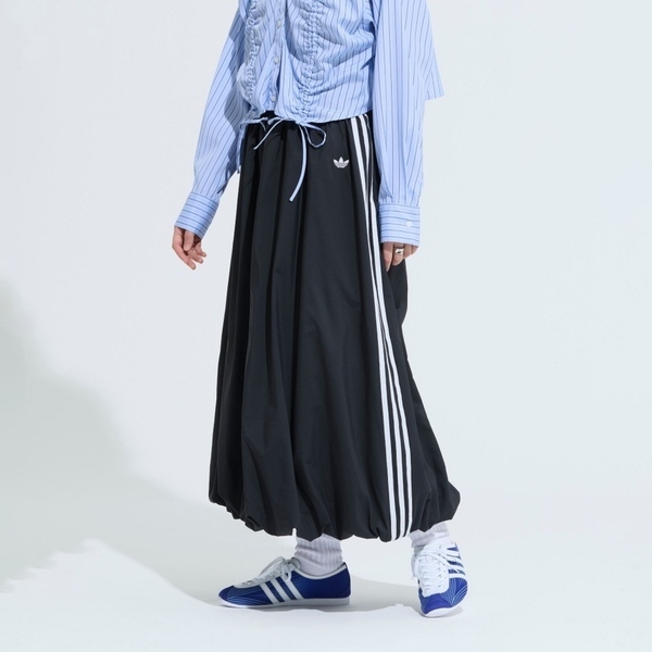 Adidas 愛迪達 Balloon L Sk KC8088 女 長裙 黑 平織 百搭