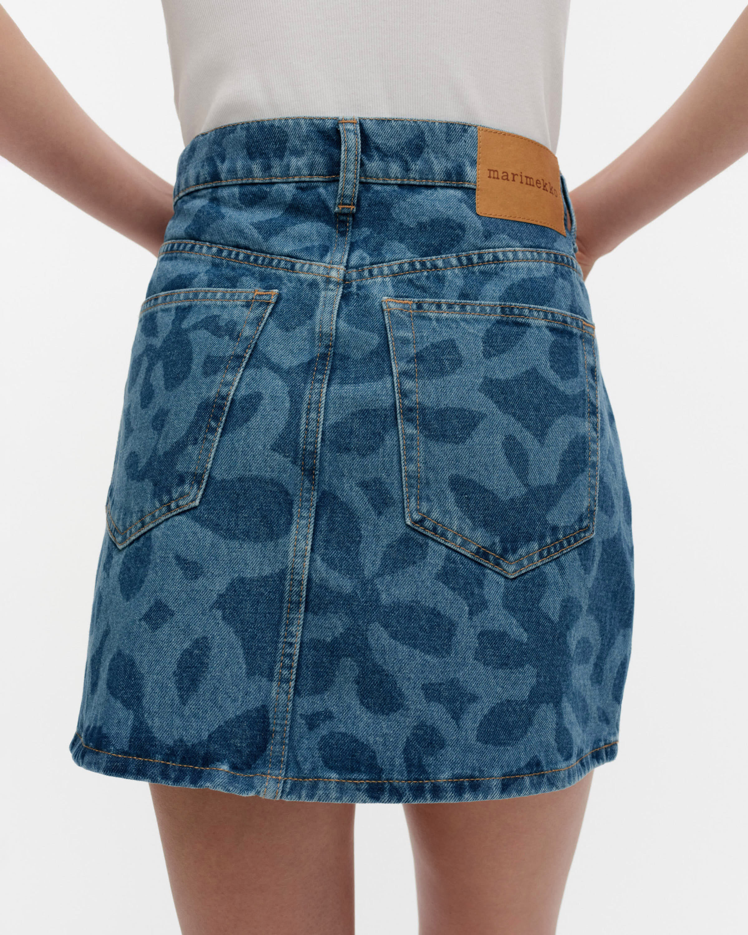 Maridenim Ruudut Kukka 牛仔短裙