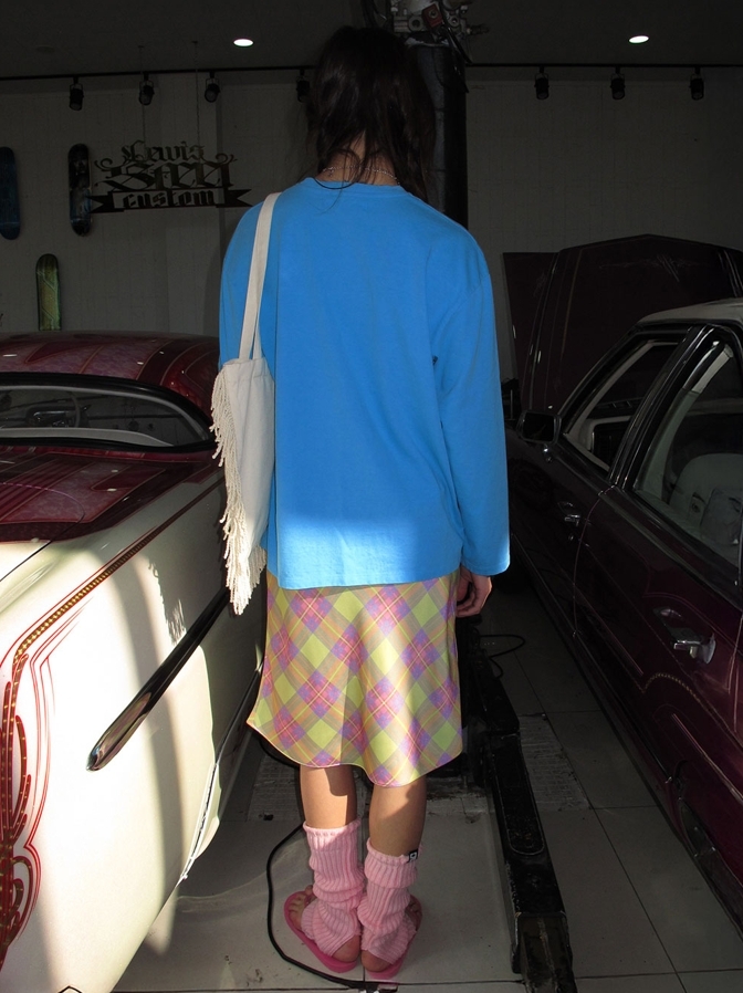 【現貨】TARTAN CHECK MIDI SKIRT_PINK