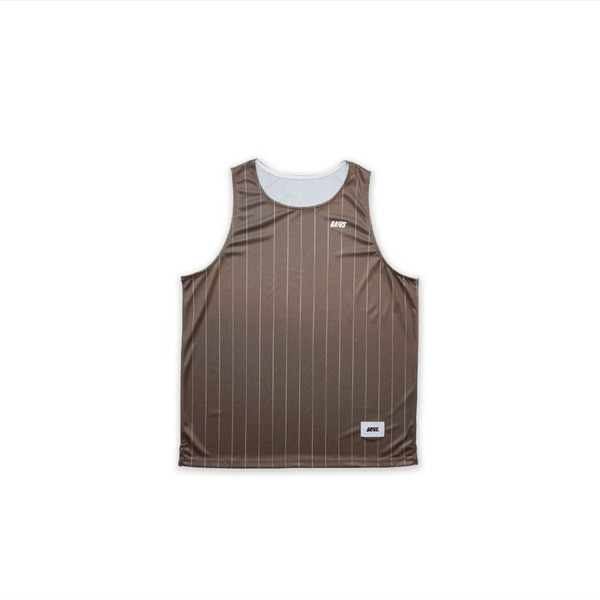 Baivs 球參 Striped Tank BST4382C 男 球衣 單面機能背心 摩卡棕