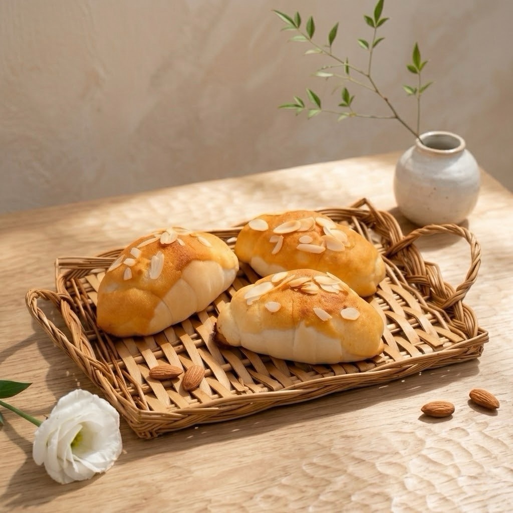 杏仁奶油捲(四入一組)【預購冷凍宅配】