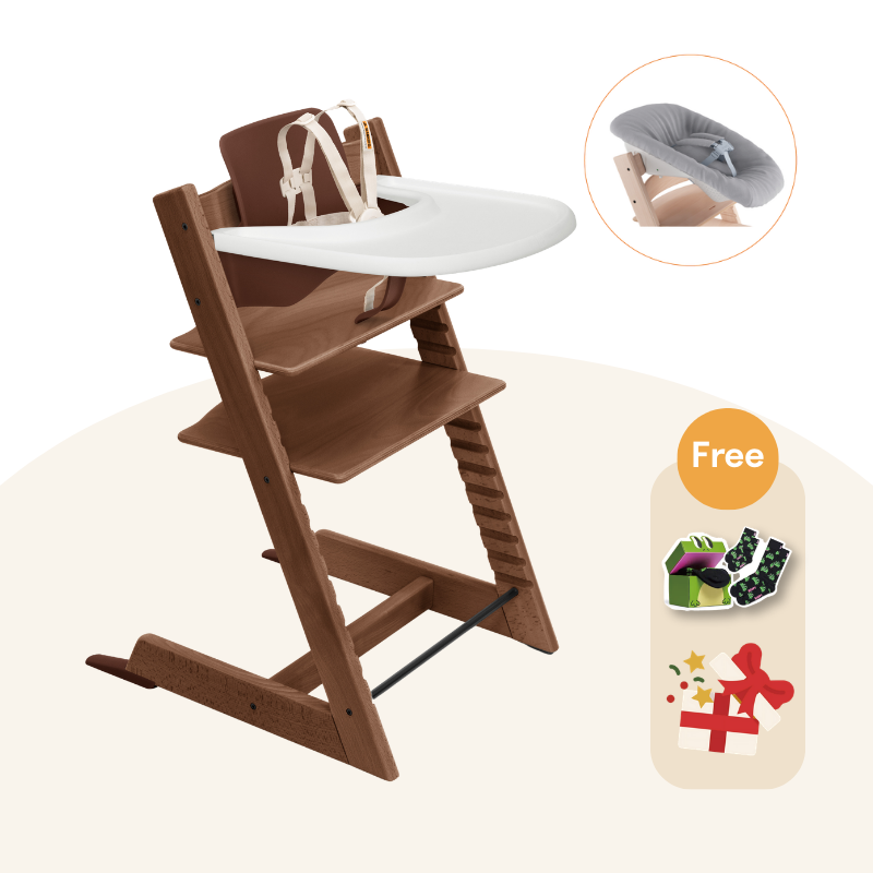 Stokke® Tripp Trapp® 初生嬰兒5件套 (橡木系列，適合0-36個月)