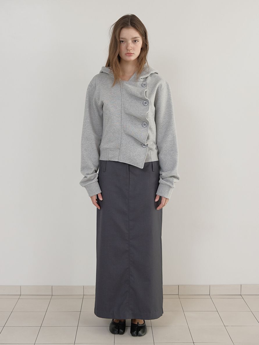【現貨】ESSENTIAL MAXI SKIRT (CHARCOAL)