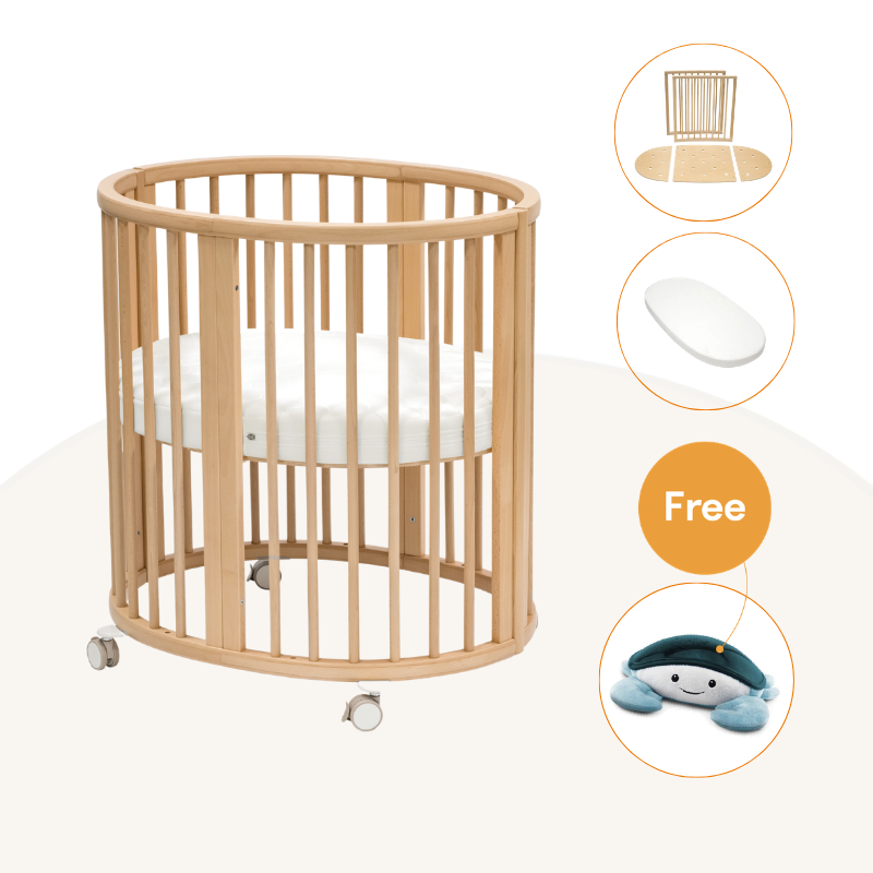 ⭐️Stokke® Sleepi™ V3橢圓形迷你嬰兒床4件套 (延長組合)