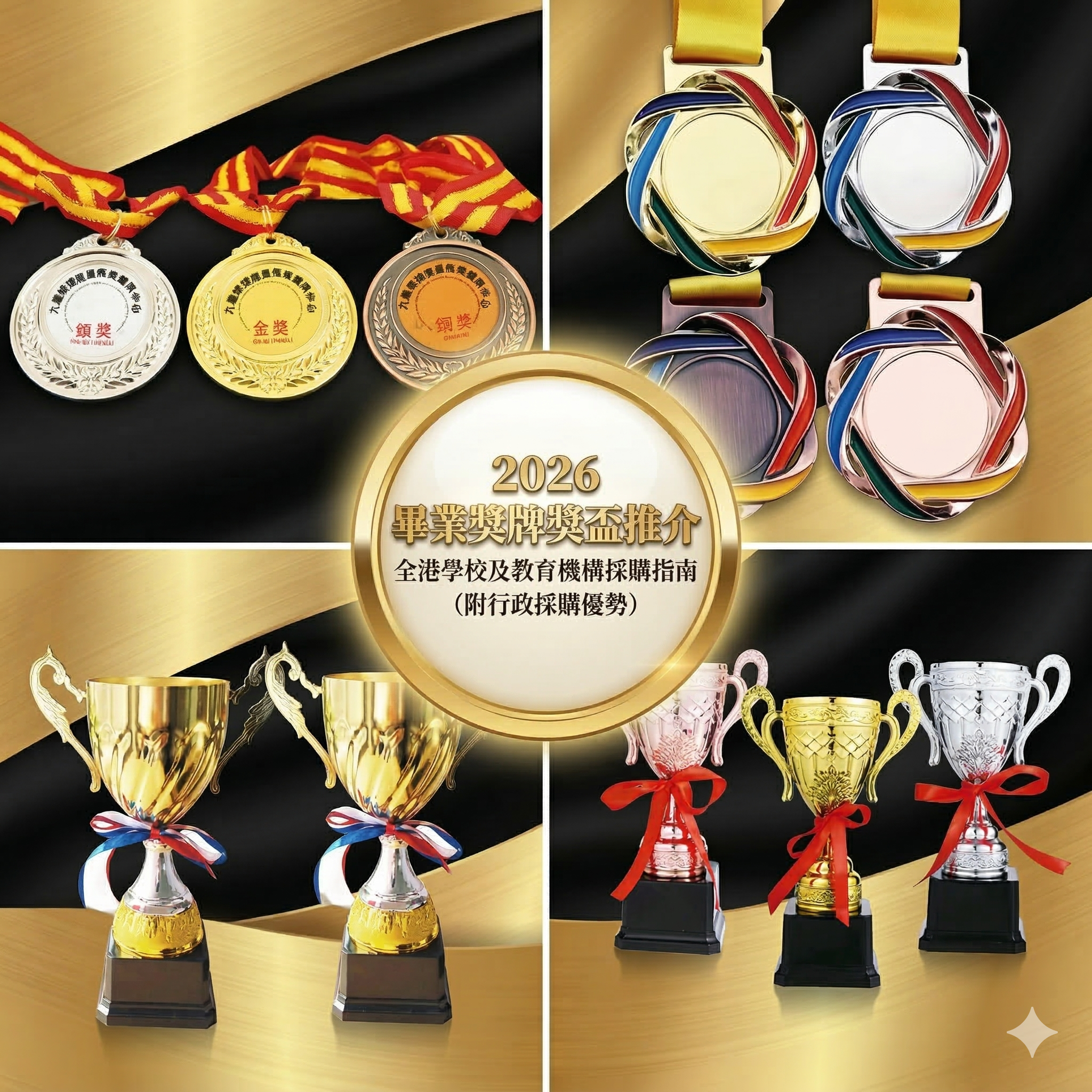 Brainstormake 2026 畢業獎牌獎盃推介 - 全港學校及教育機構採購指南 - 支援 P-Card 及行政採購優勢