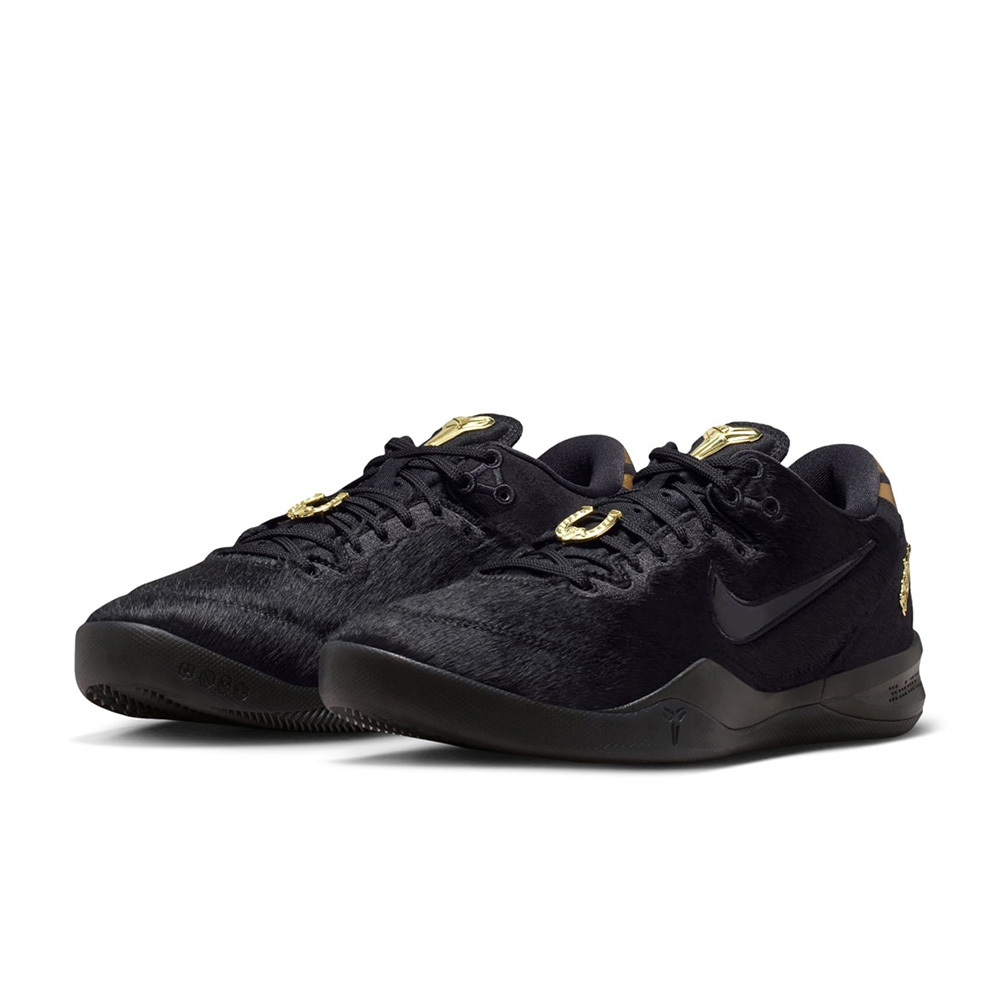 Nike Kobe 8 EXT 馬年限定 黑金 仿馬毛 金屬 實戰 運動鞋 男鞋 IO8152-001