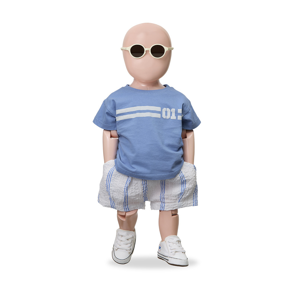 1+ in the family 綁帶條紋短褲 CONCA - ultramarine