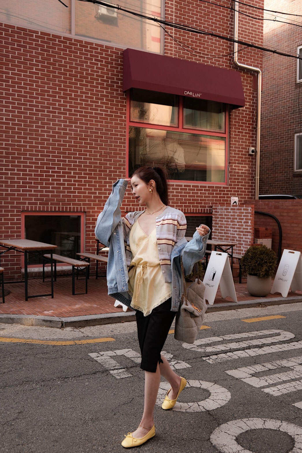 #AF53小開衩6分褲