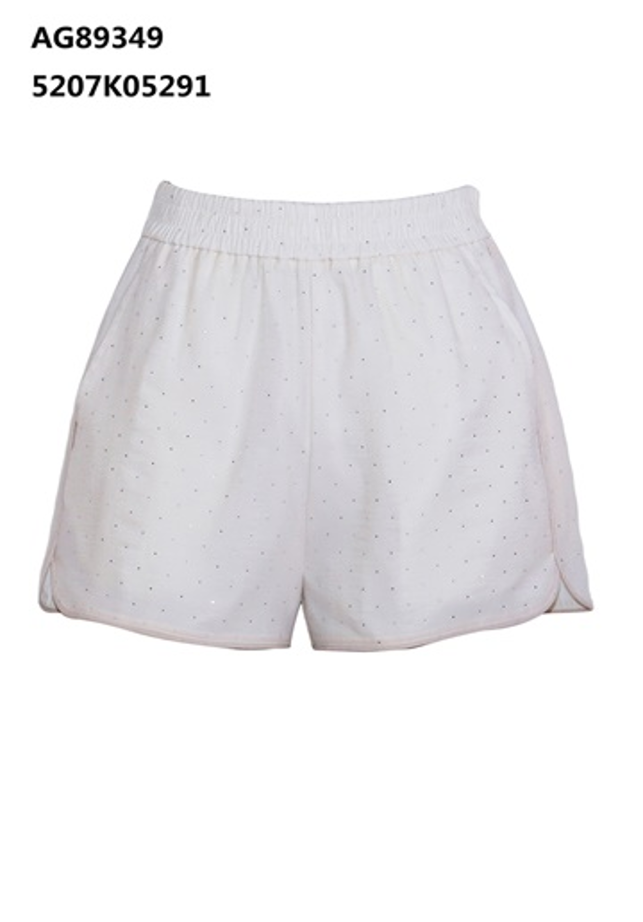 A76 ANOTHER ONE 淺杏色閃石橡筋腰短褲｜5207K05291