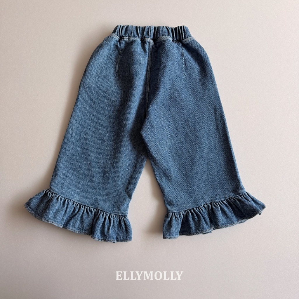 正韓春EllyMolly 花邊牛仔褲