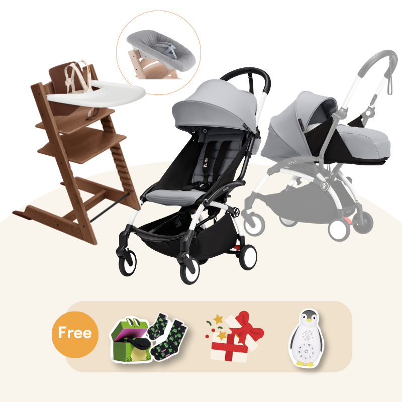 Stokke® Tripp Trapp＆YOYO³ 初生組 (橡木系列，適合0-36個月)