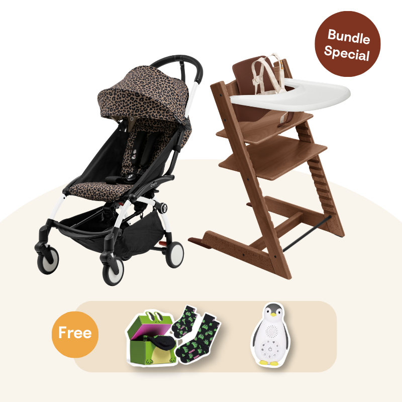 Stokke® Tripp Trapp＆YOYO³ 野性系列 成長組 (橡木系列，適合6-36個月)