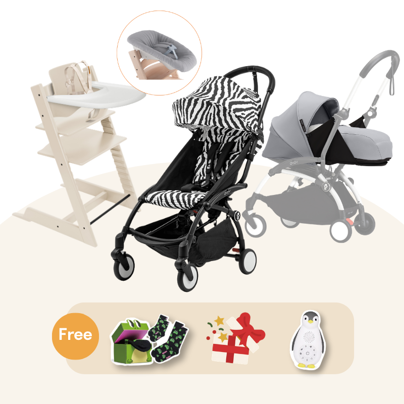 Stokke® Tripp Trapp＆YOYO³ 野性系列 初生組 (櫸木系列，適合0-36個月)