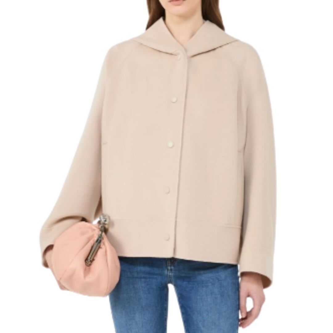 1FF0101-580 [MAX MARA WEEKEND] Double-Faced Wool-Blend Coat Sand (SS26) #2615081021600 WKDOLIATO-031 (C-EU-E)