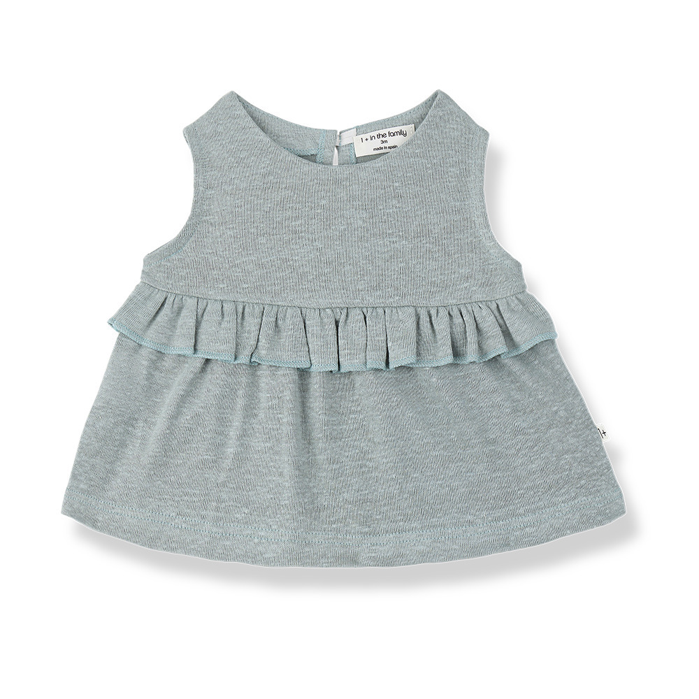 1+ in the family 後釦荷葉邊無袖上衣 ARMENTERA - iceberg