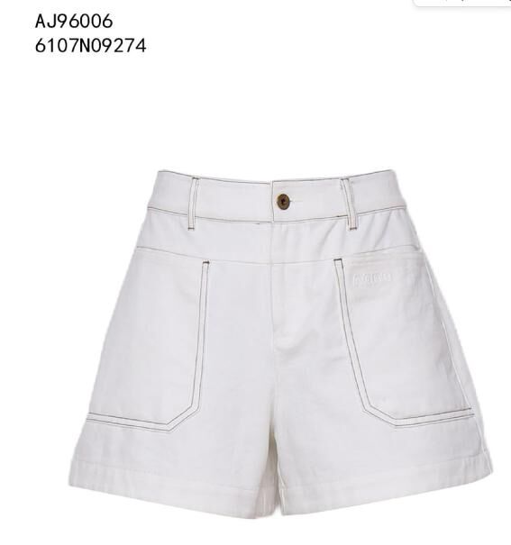 A86 ANOTHER ONE 車線牛仔短褲 - 白色｜6107N09274