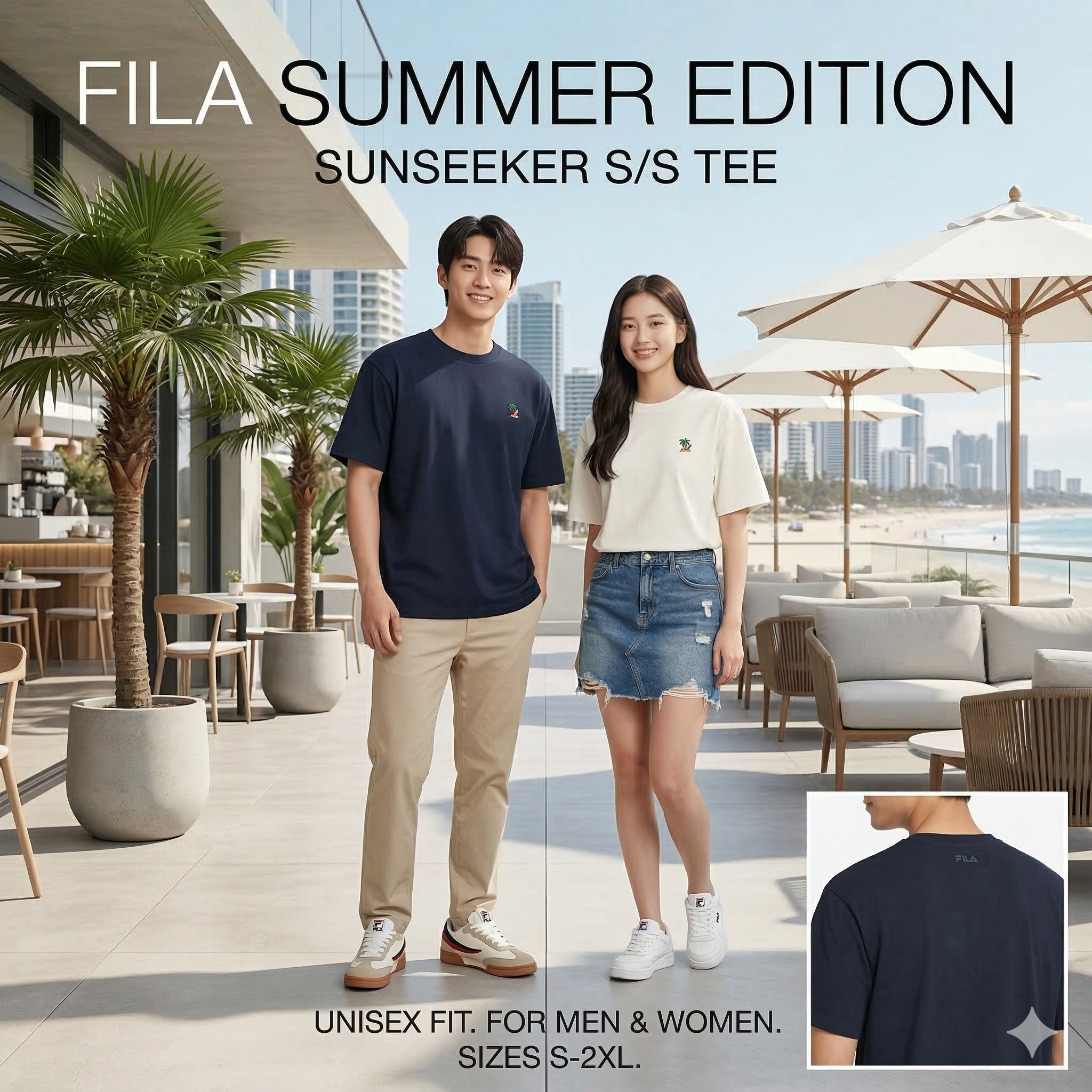 【直播】FILA LX031696 男女同款短袖上衣