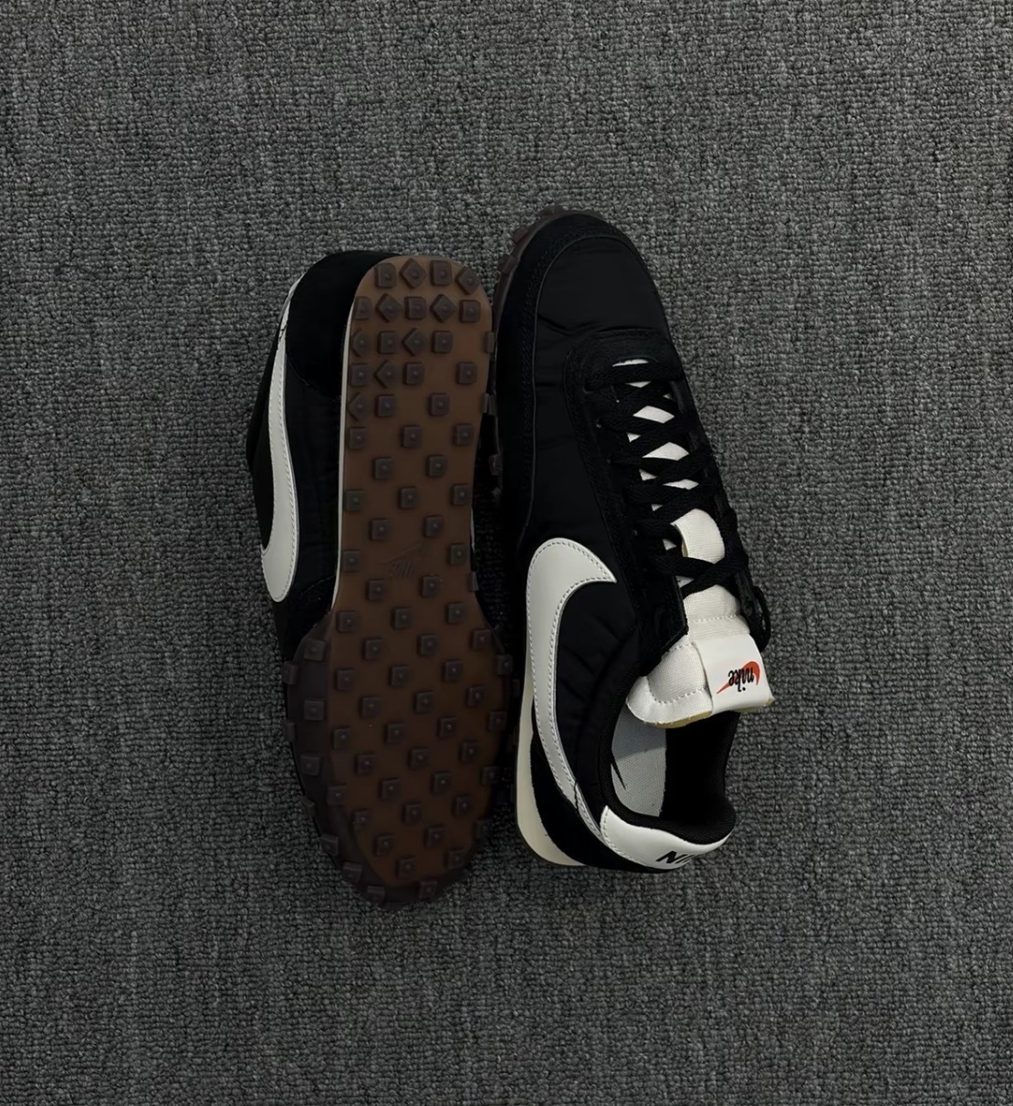 男鞋 NIKE WAFFLE RACER 黑白 鬆餅格紋 復古 支撐 阿甘鞋 休閒鞋【IM8658-001】