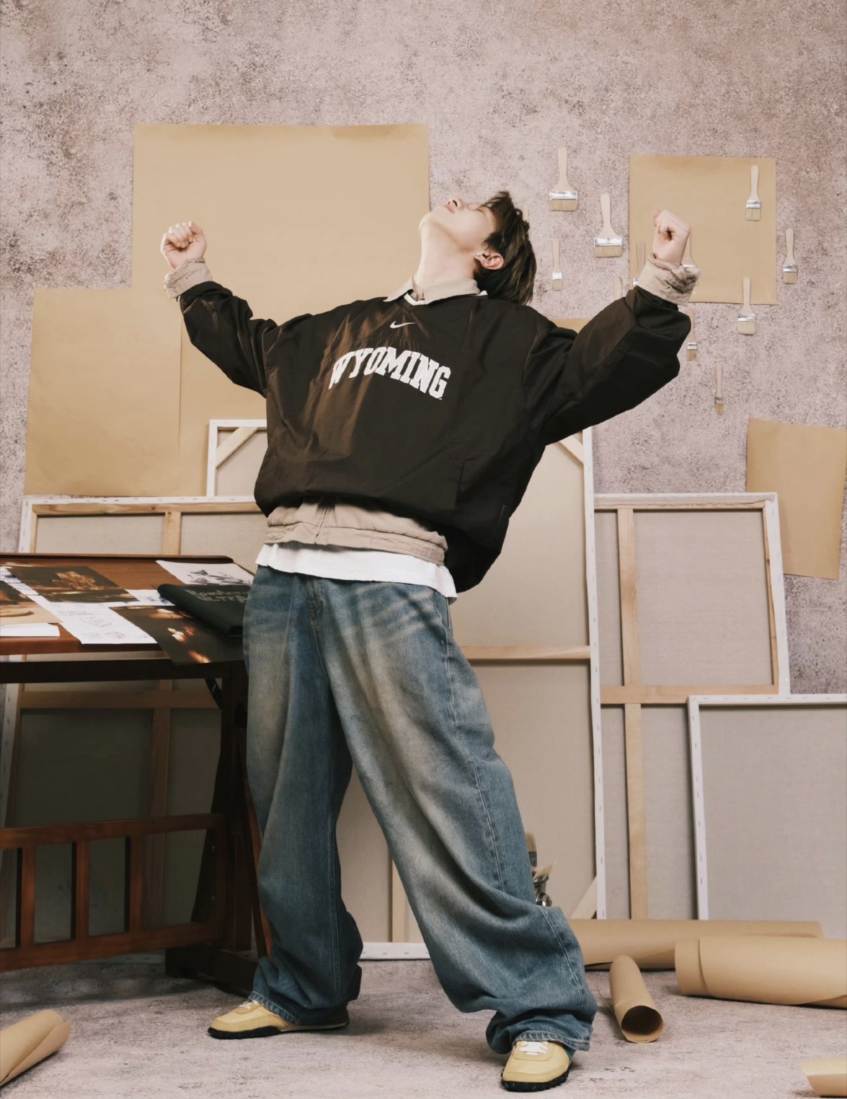 男鞋 NIKE WAFFLE RACER 黃綠 許光漢 王一衍同款 鬆餅格紋 復古 支撐 阿甘鞋 休閒鞋【IM8658-700】HKH