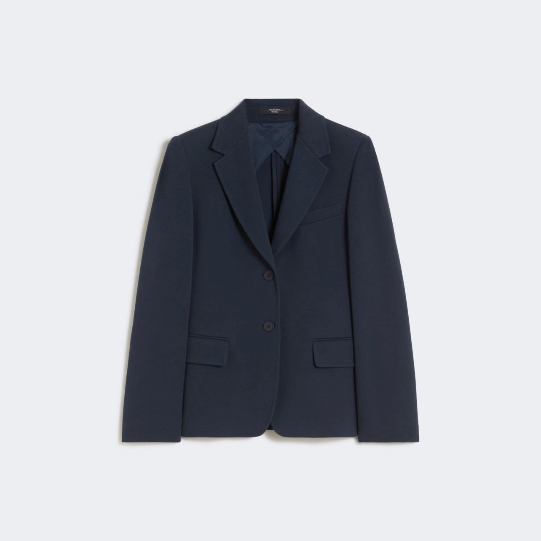 1FF0101-593 [MAX MARA WEEKEND] Cotton Jersey Blazer Navy (SS26) #2615911011600 WKDGINNASTA-002 (C-EU-E)
